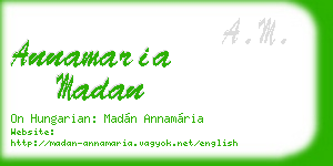 annamaria madan business card